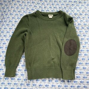 Crewcuts Green Knit Crewneck Sweater